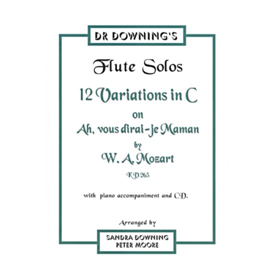 Variations on Ah vous Dirai-je Maman - Mozart flute solo