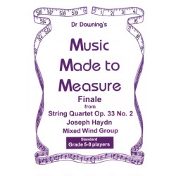 Finale from String Quartet No 38 Op 33 No 2 for Mixed Wind Group