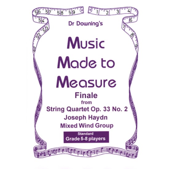 Finale from String Quartet No 38 Op 33 No 2 for Mixed Wind Group