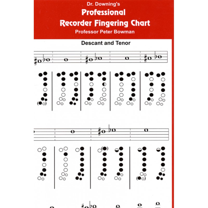 Soprano Descant Recorder Finger Chart