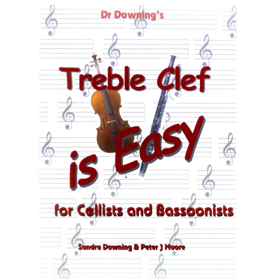 Treble Clef is Easy for Cello or Bassoon